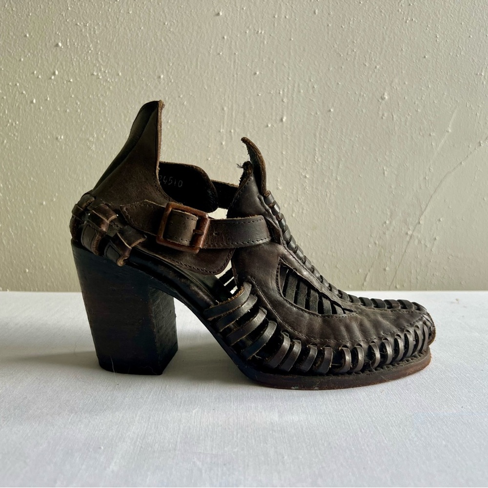 Freebird Rare Distressed Heeled Boots Size 7